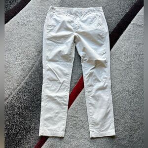 Billy Reid Slim Cut Off White Chino Pants